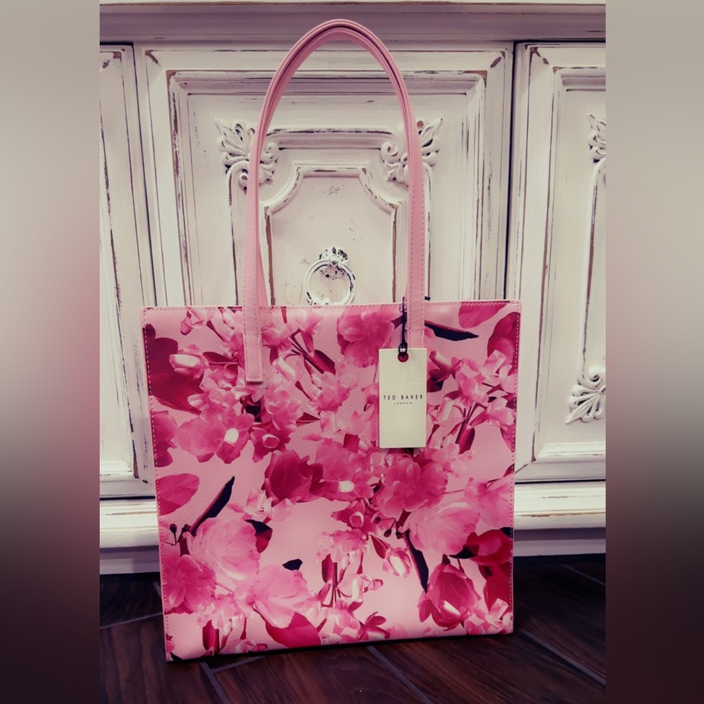 Ted Baker Pink Floral Tote Bag